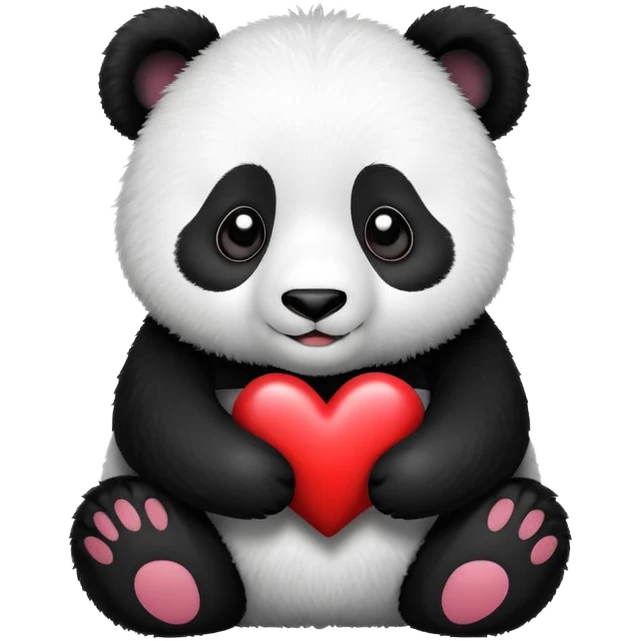 panda con cuore  emoji