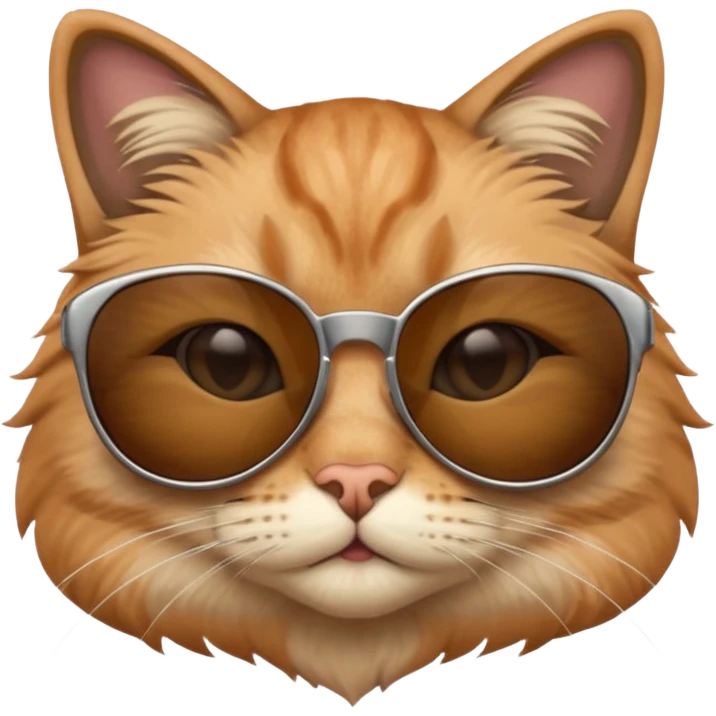 Cat wearing sunglasses emoji