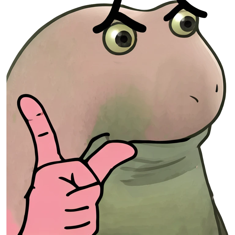 pink middle finger emoji