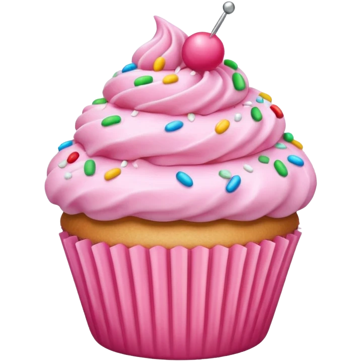 Pink cupcake  emoji
