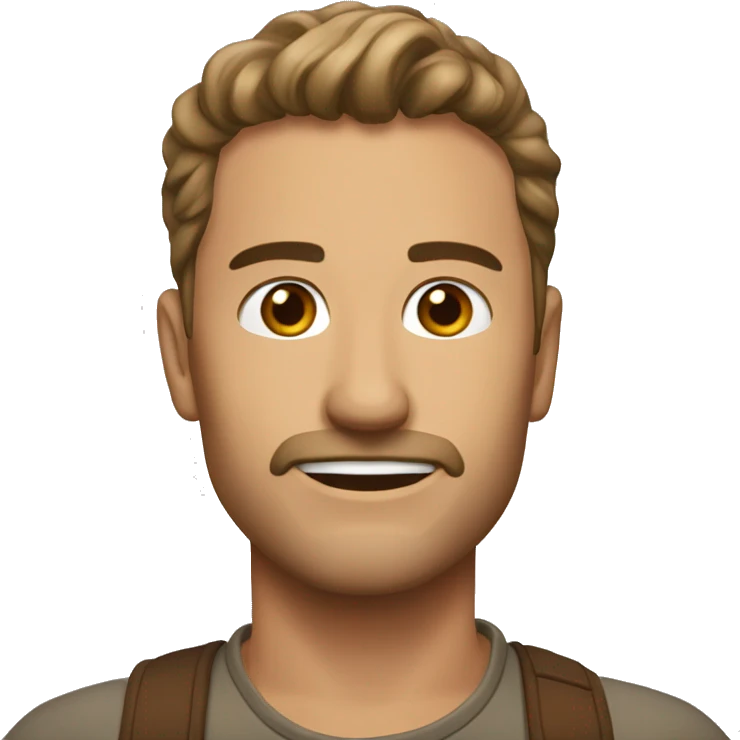 коричневый пудель  emoji