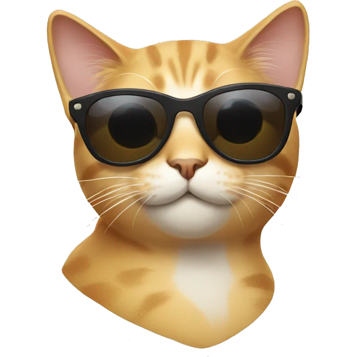 Cat with sunglasses  emoji