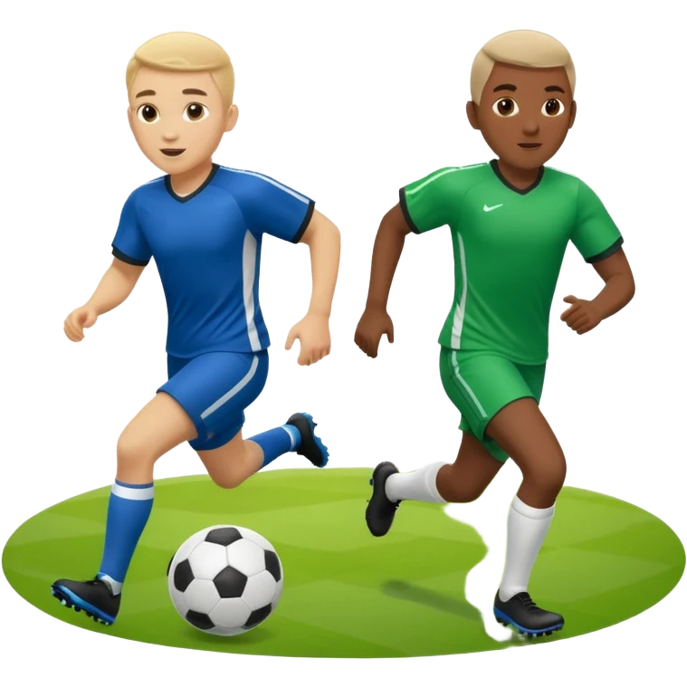 two soccer players emoji