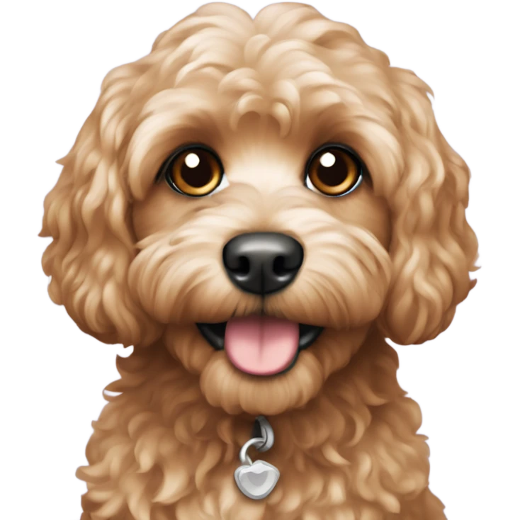 Cavapoo dog emoji