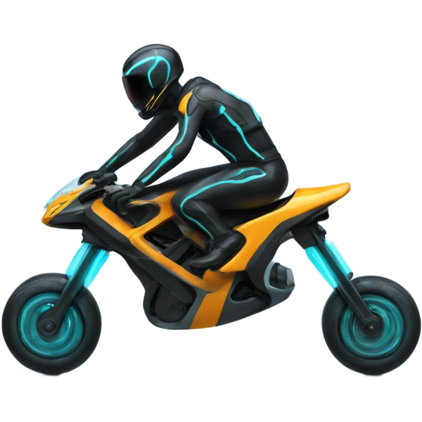 tron bike wheelie  emoji