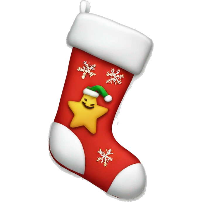 Christmas stocking emoji