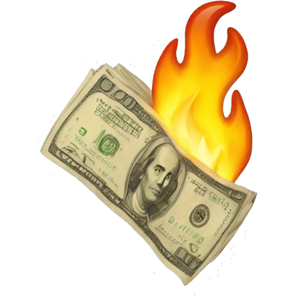 money burn emoji