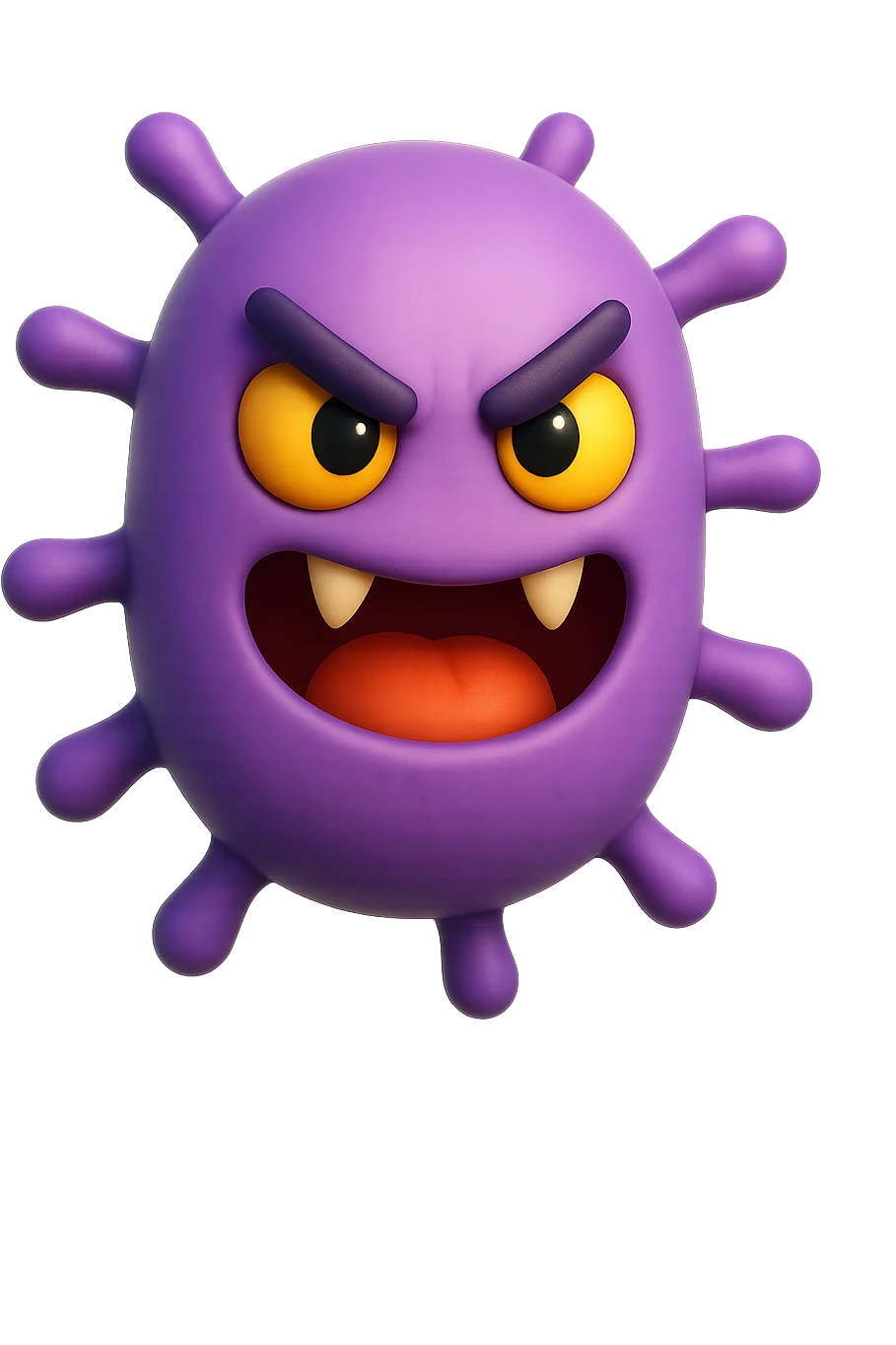 emoji 3d stile iphone di batteri intestinali cattivi 3d emoji
