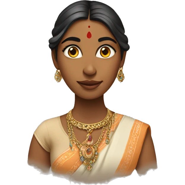Indian beautiful lady  emoji