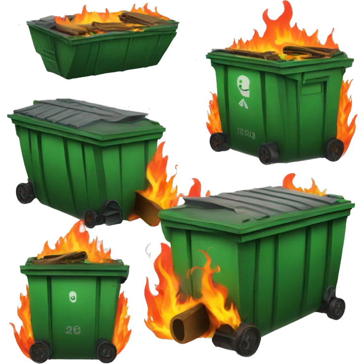 Dumpster on fire emoji