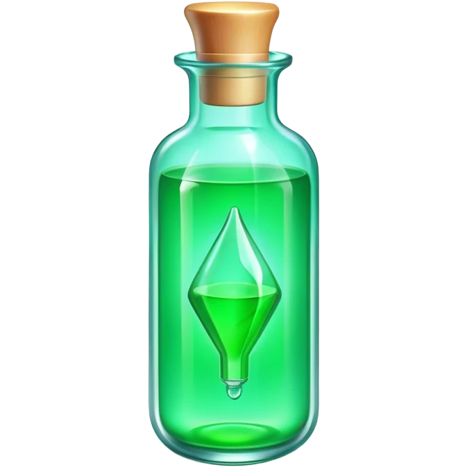 Clash of Clans aesthetic: Cinematic Playful Sci-fi green health pack Emoji, rendered in a 3D vector-style similar to standard emojis with minimal shading and bold, simplified shapes. A compact, futuristic vial with a glowing neon liquid and sleek contours, softly glowing with a healing cosmic charm. Simplified yet unmistakably iconic, highly detailed and consistent, glowing with a soft radiant glow and high shine. Stylized with a touch of futuristic alchemy and a soft glowing outline, capturing the essence of a vital energy elixir with a playful, interstellar spirit! emoji