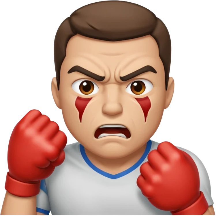 a man punches himself in the face  emoji
