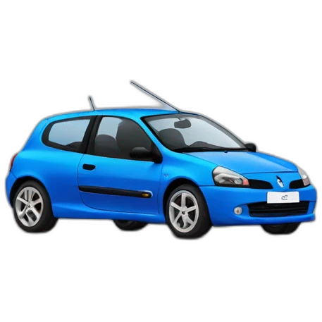 renault clio 2 renault sport blue emoji