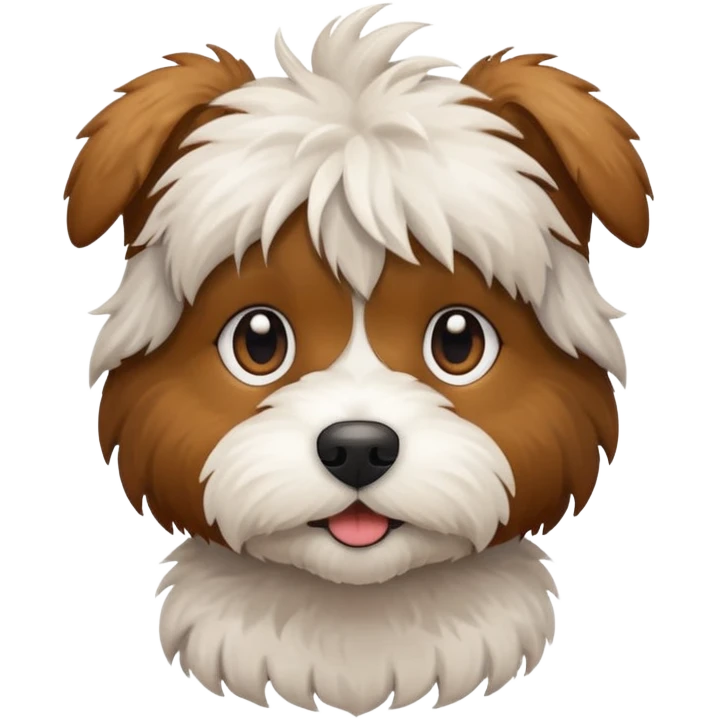Small scruffy doodle dog emoji