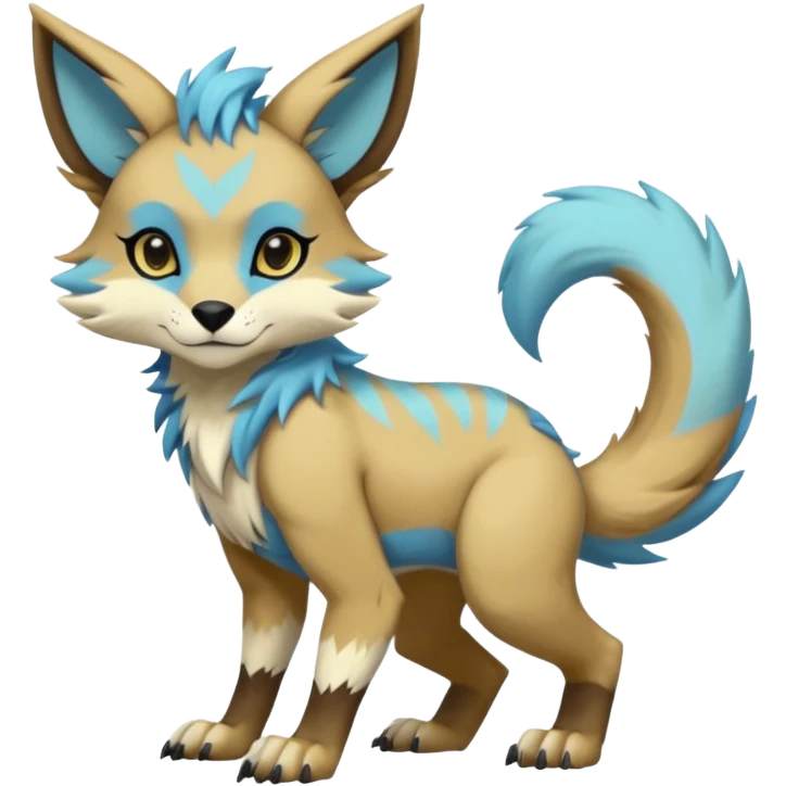 Edgy shiny exotic colorful smooth soft pastel modern anthro furry vernid-trico-Protogen-Primagen-WereGarurumon-hybrid fursona by Falvie, LiLaiRa, AngieWolf emoji