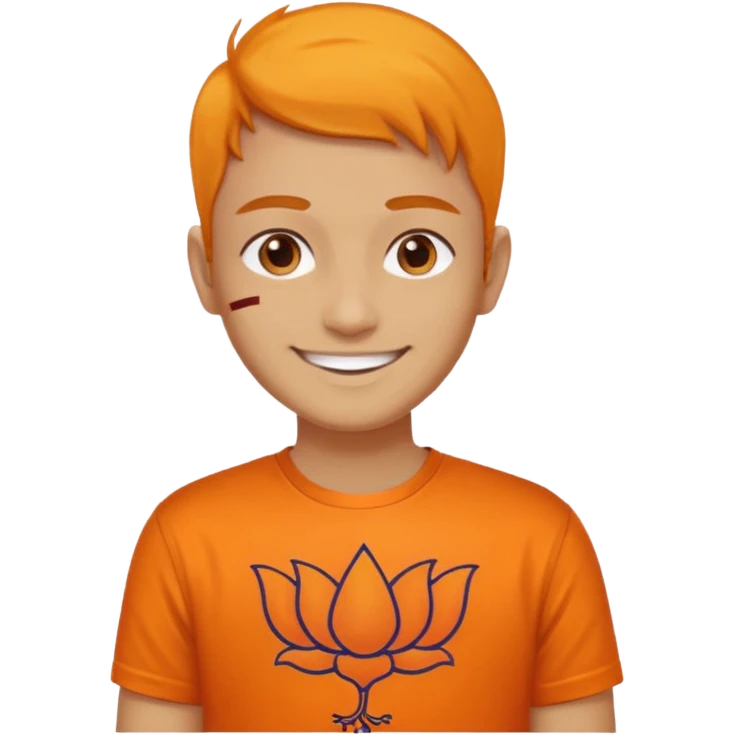 Politics name with bjp flag emoji