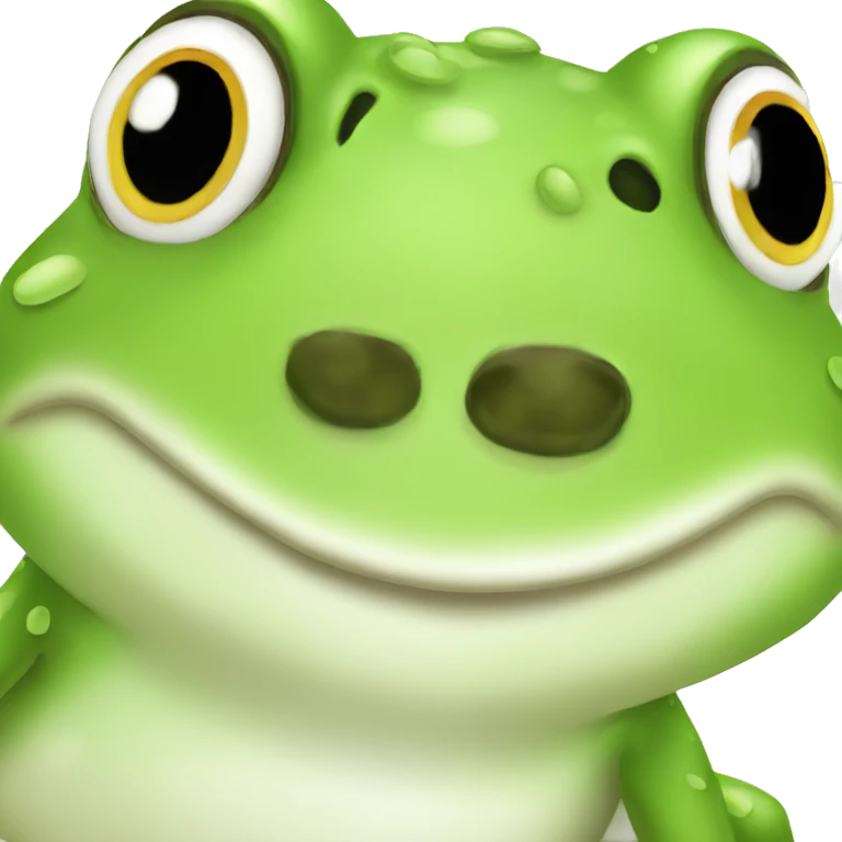 Cute frog emoji