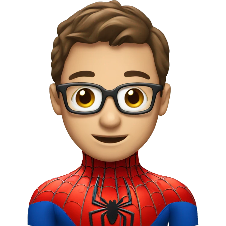 Spiderman with computer emoji