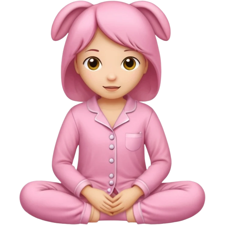 cute pink pajamas emoji