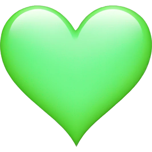 Light green heart emoji