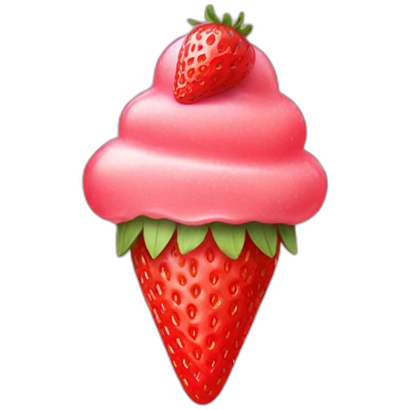 Strawberry ice emoji