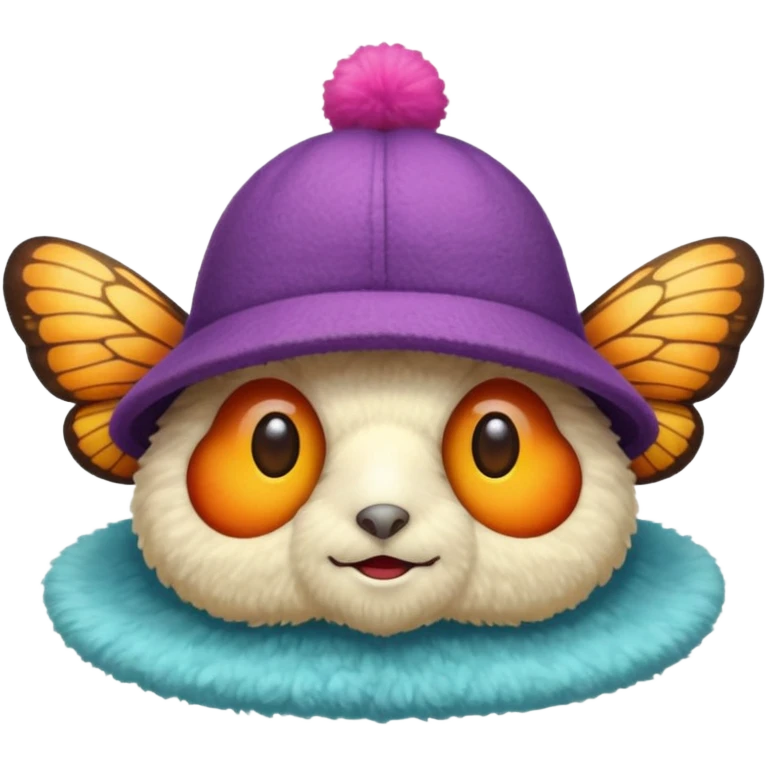 Moth in a hat emoji