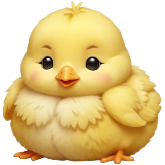 Meme-Worthy Cute Sleeping Yellow Baby Chicken Portrait Emoji, Head resting peacefully with a contented smile, showcasing a delightfully tiny build and a luxuriously soft bright yellow downy coat, eyes shut in a serene, restful nap, Simplified yet hilariously adorable features, highly detailed, glowing with a soft, drowsy light, high shine, relaxed and utterly lovable, stylized with an air of playful laziness, bright and heartwarming, soft glowing outline, capturing the essence of a comically sleepy chick, so meme-worthy it feels like it could instantly become the next viral sensation of adorable slumber! emoji