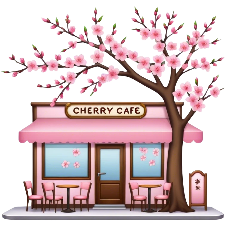 Cherry Blossom caffee emoji