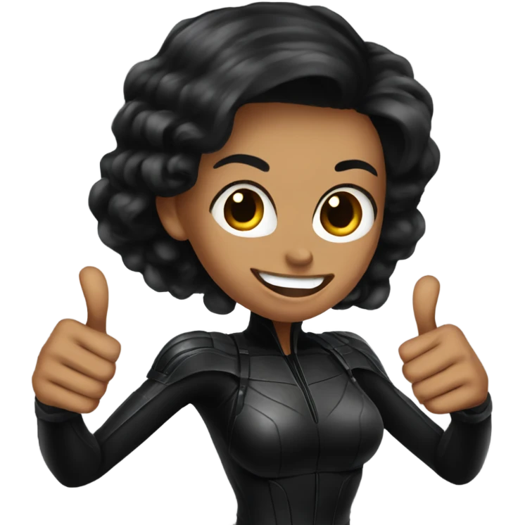 Black Widow thumbs up  emoji
