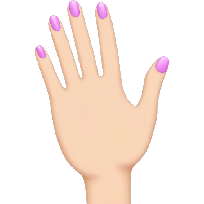 Hand with manicure emoji