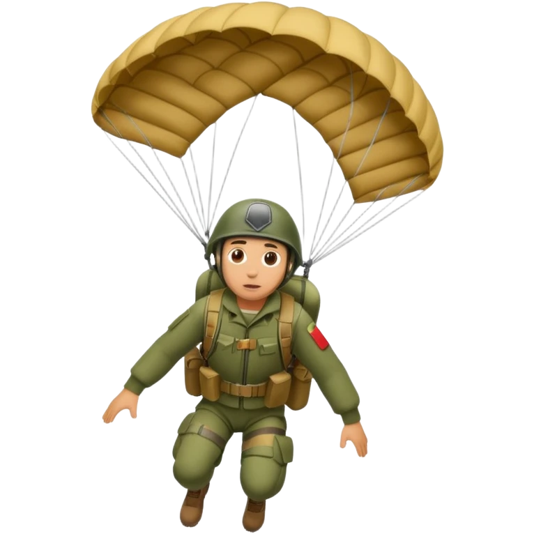 parachuting out of military aircraft emoji