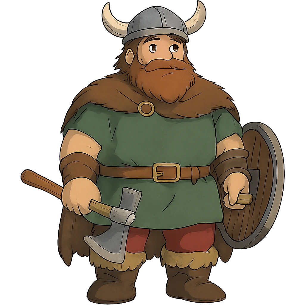 ghibli style viking emoji