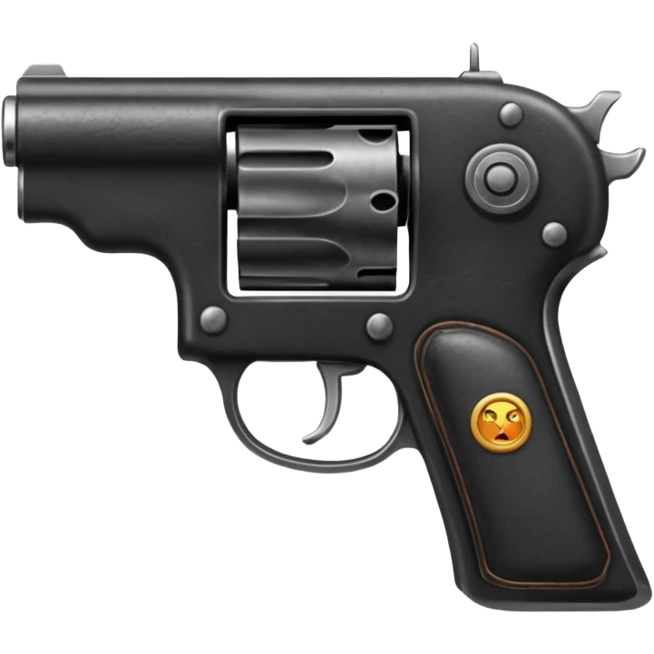 black leather gun emoji