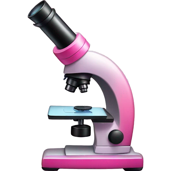 Pink ombre microscope with glitter  emoji