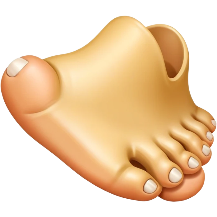An ugly foot emoji