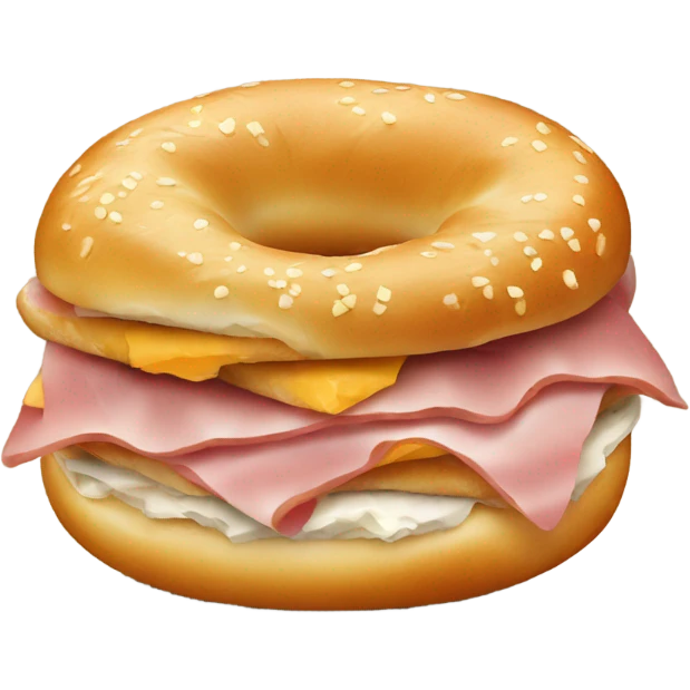 ham and cheese bagel emoji