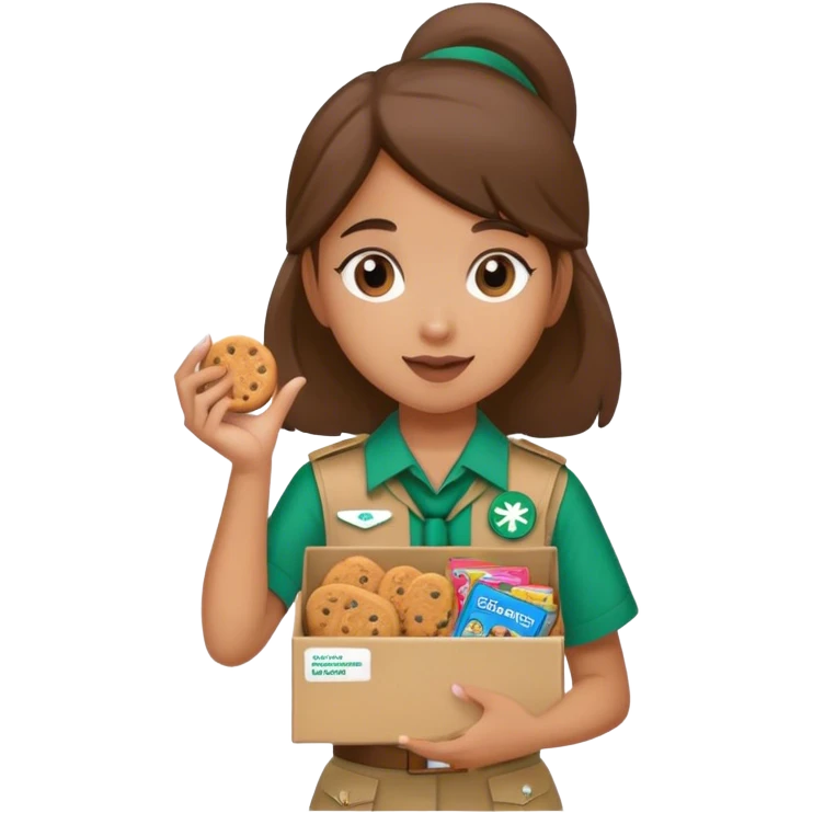 Girl scout cookie emoji