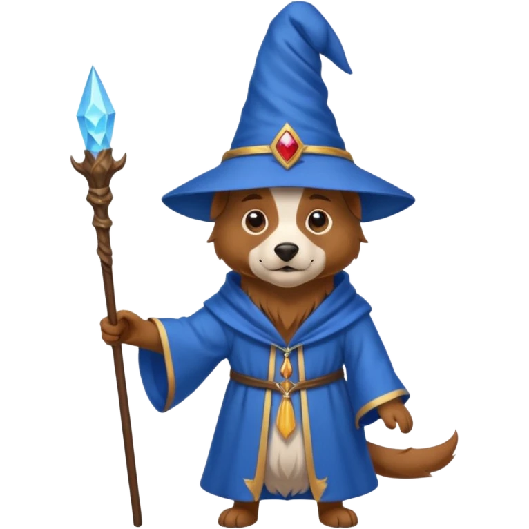 Dog wizard emoji