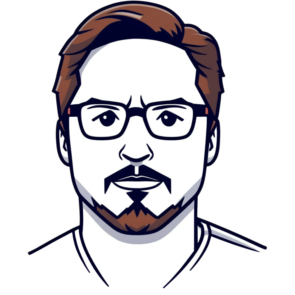 Tony Stark with stylish glasses and signature goatee emoji