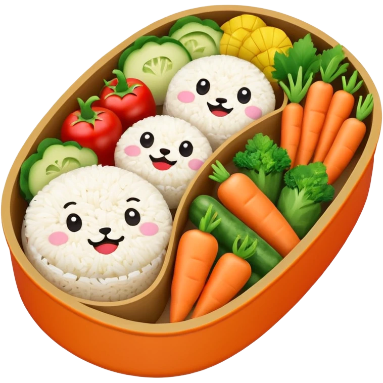 a cute bento emoji