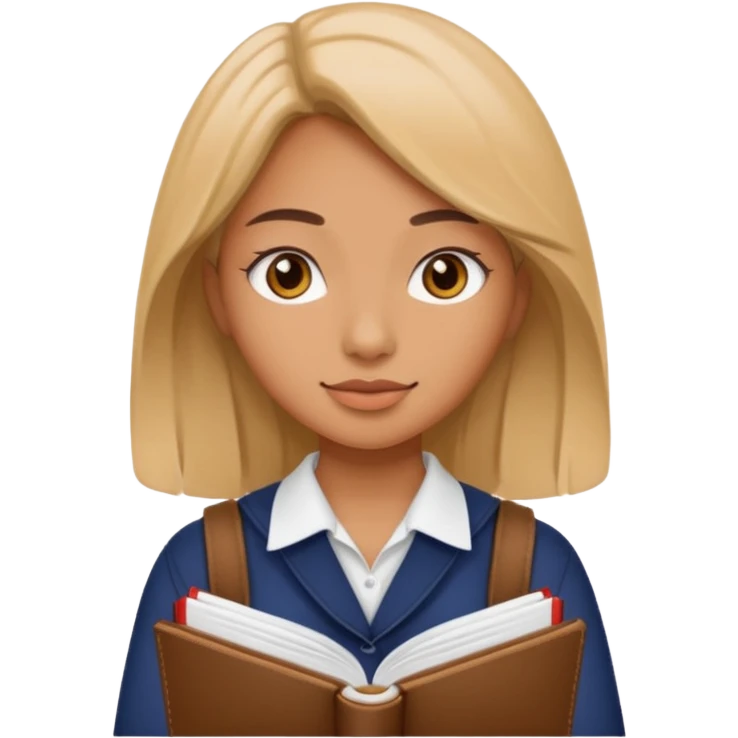 Female students studying abroad emoji