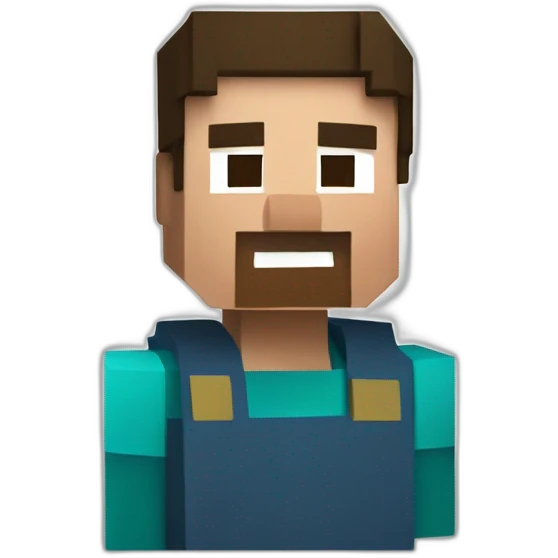 Minecraft Steve emoji