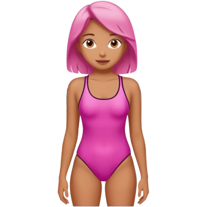 GIRL IN pink on the beach emoji