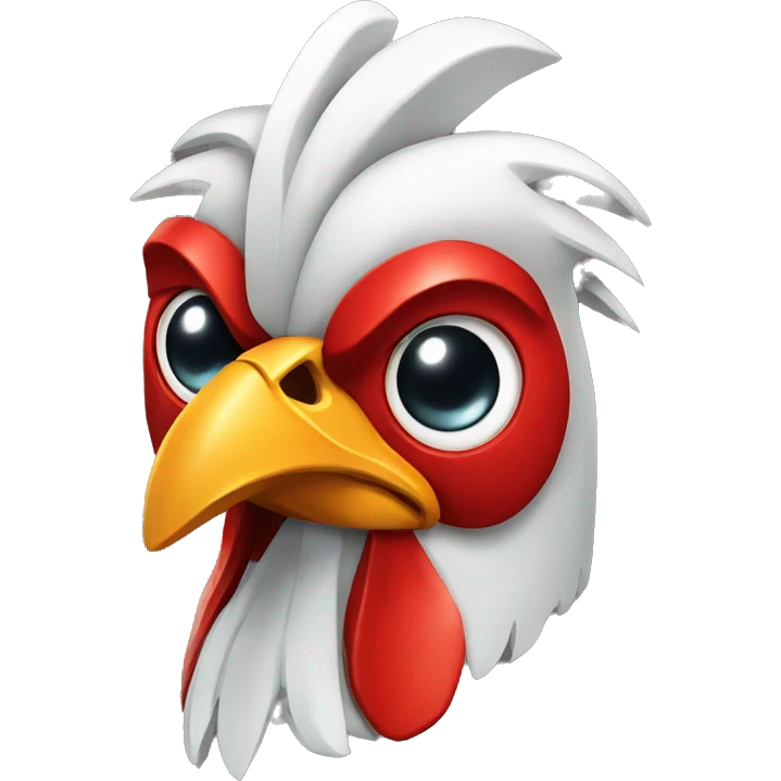robot rooster emoji