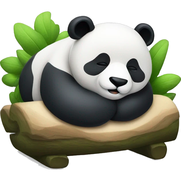 Panda sleeping thinking of his mate in drems in a callout emoji
