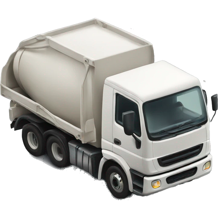 Truck with a scoop emoji