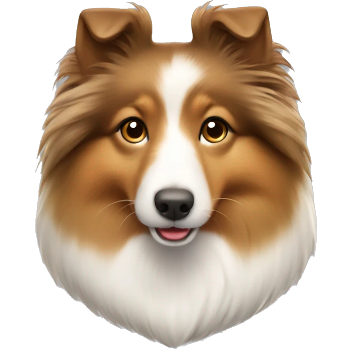 Shetland sheepdog heart emoji