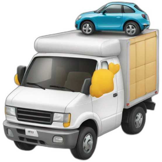 Voiture sur camion emoji