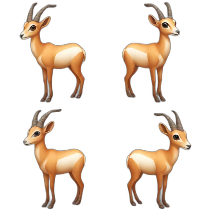 Antelope wearing bikini emoji