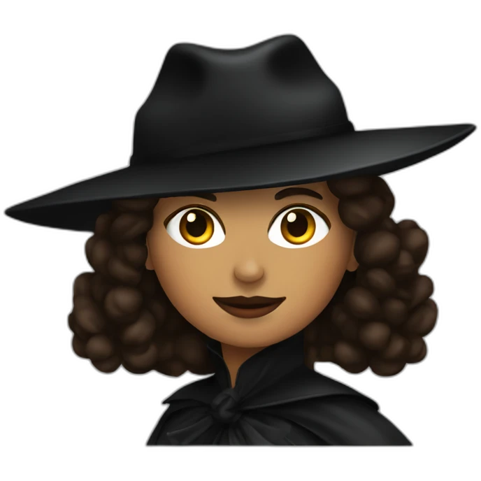 Female Art educator as Zorro emoji